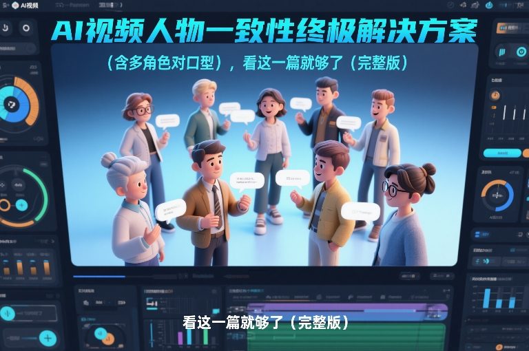 AI视频人物一致性终极解决方案(含多角色对口型)，看这一篇就够了(完整版) - 副业严选-副业严选