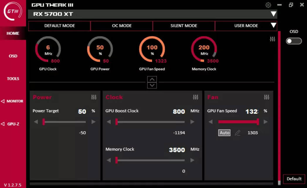 显卡超频GPU Tweak III v2.0.8.5 - 副业严选-副业严选