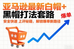 亚马逊最新白帽+黑帽打法套路,安全快速上评秘籍,解锁爆单新路径-副业严选