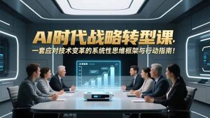 AI时代战略转型课：一套应对技术变革的系统性思维框架与行动指南！-副业严选