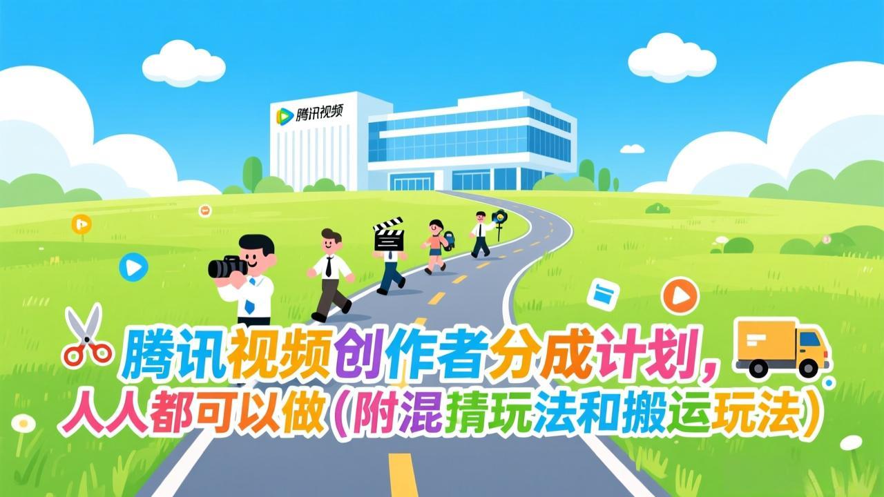 腾讯视频创作者分成计划，人人都可以做(附混剪玩法和搬运玩法 - 副业严选-副业严选