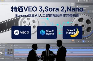 精通VEO 3,Sora 2,Nano Banana商业AI人工智能视频创作完整指南-副业严选