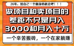 为什么卖项目能轻松月入10个W，而做项目却真正賺不到什么钱？原因竟然是这个！【揭秘】-副业严选