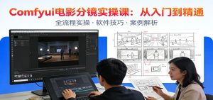 ComfyUI电影分镜实操课:分镜一致性,全流程AI视频制作,零基础也能做专业分镜-副业严选