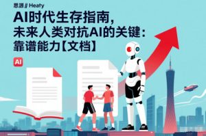 AI时代生存指南，未来人类对抗AI的关键：靠谱能力【文档】-副业严选