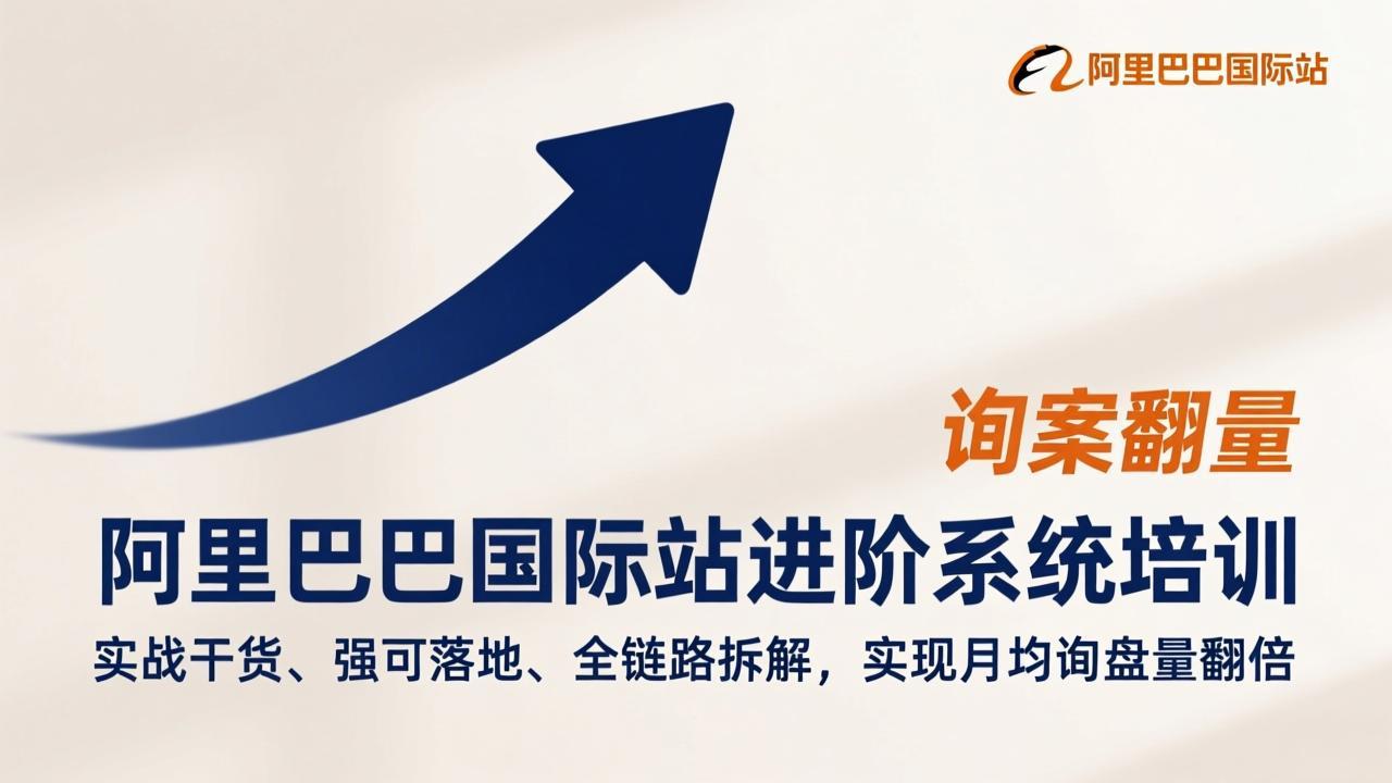 阿里巴巴国际站进阶系统培训，实战干货、强可落地、全链路拆解，实现月均询盘量翻倍 - 副业严选-副业严选