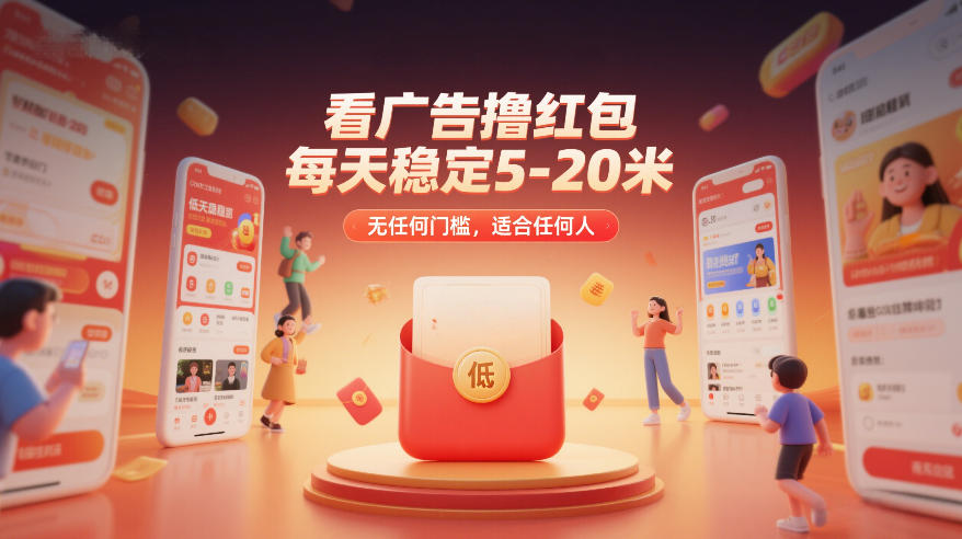看广告撸红包，每天稳定5-20米，无任何门槛，适合任何人 - 副业严选-副业严选