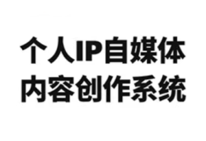 龙三郎·个人IP自媒体内容创作系统v1.0-副业严选