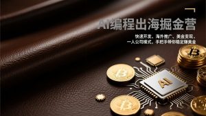 AI编程出海掘金营：快速开发、海外推广、美金变现，一人公司模式，手把手带你稳定赚美金-副业严选