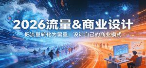 2026流量&商业设计，把流量转化为留量，设计自己的商业模式-副业严选